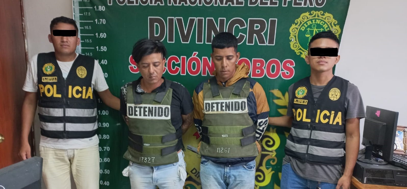 Bryan Stiven Flores Reaño y Raúl Alejandro Castillo Crisanto dejaron la Divincri por disposición de la Segunda Fiscalía Provincial Penal Corporativa de Zarumilla