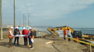 Trujillo: Ejecutan enrocado en Taquila para proteger el litoral y recuperar la playa