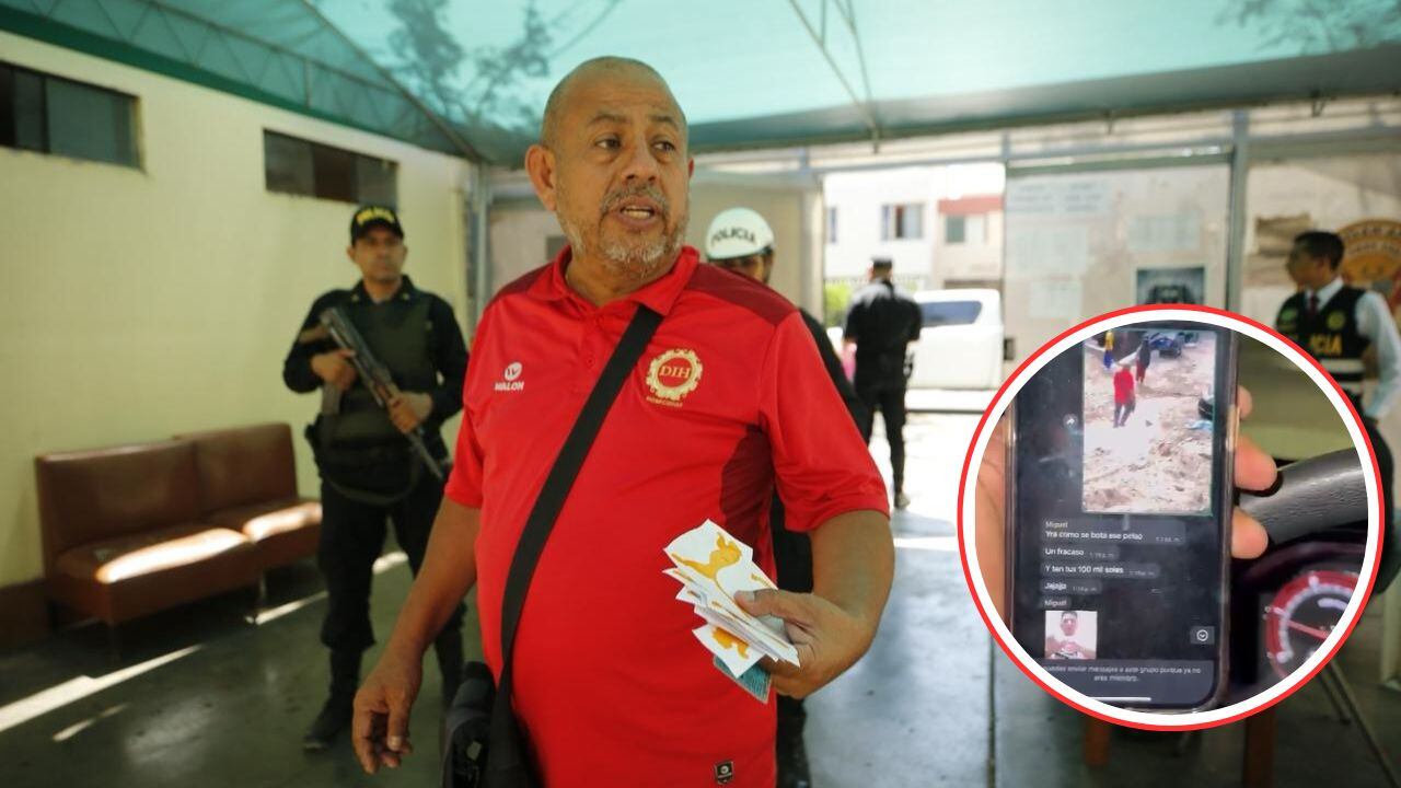 Agentes de la Policía Nacional retuvieron a menor de edad en el distrito de El Porvenir y hallaron en un grupo de WhatsApp conversaciones donde ofrecen por su “cabeza” 100 mil soles.