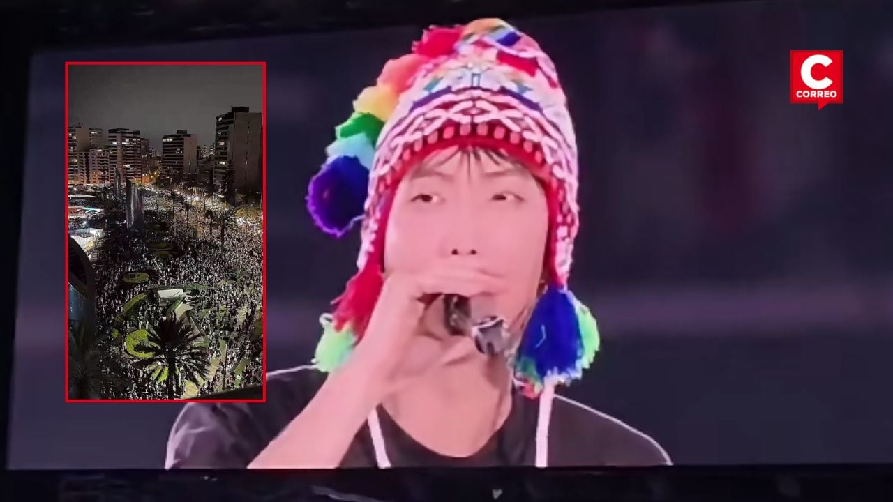 RM de BTS aclara comunicado sobre disturbios frente a su hotel y reafirma su cariño por las fans peruanas. Composición: Diario Correo.