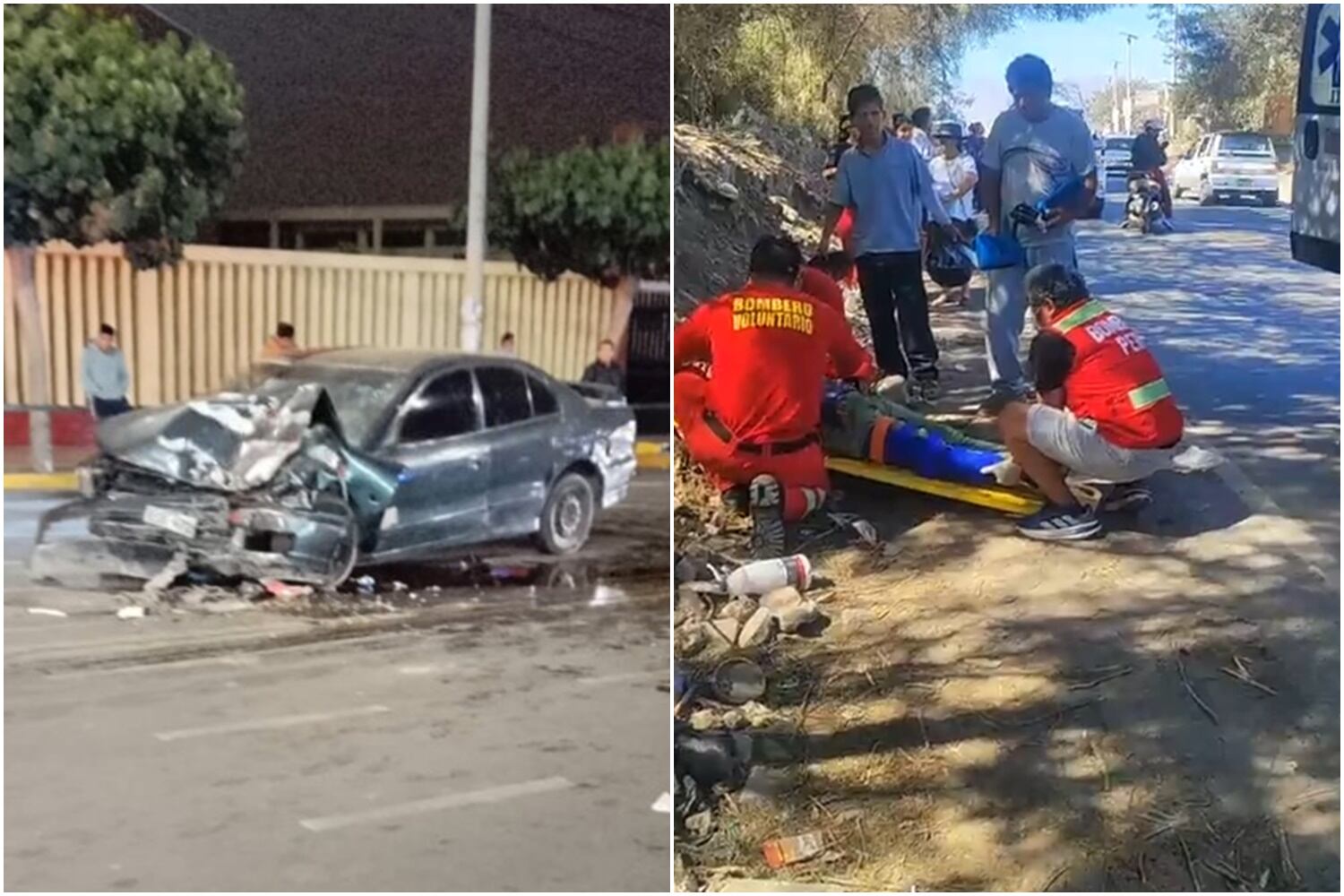 Fuertes accidentes de tránsito en Ica y Nasca dejan severos daños y un herido