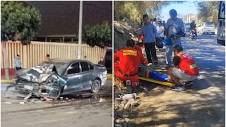 Fuertes accidentes de tránsito en Ica y Nasca dejan severos daños y un herido
