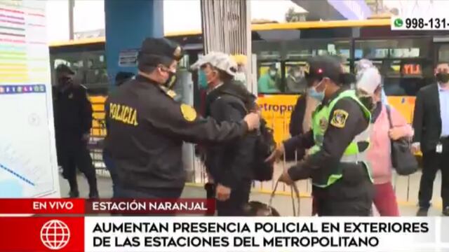 Metropolitano: aumentan presencia policial en estaciones tras constantes asaltos (VIDEO)