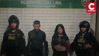 El Agustino: Capturan a pareja con arma y droga tras persecución