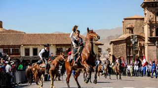 Cien jinetes llegan de todo Cusco en conmemoración a Túpac Amaru II (FOTOS)