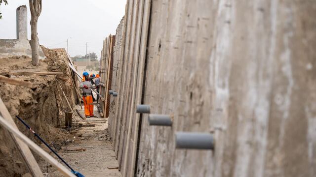 La Libertad: Avanza colocación de muros de contención en El Porvenir