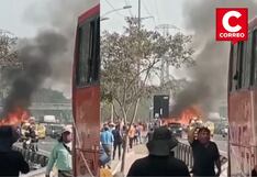 Panamericana Sur: Incendio de vehículo genera congestión vial entre Surco y SJM