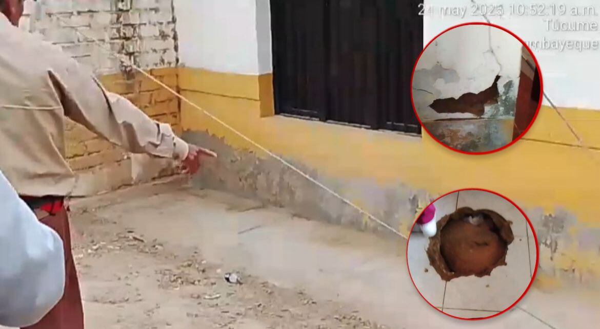 Este es el panorama del centro de salud La Raya de Túcume.