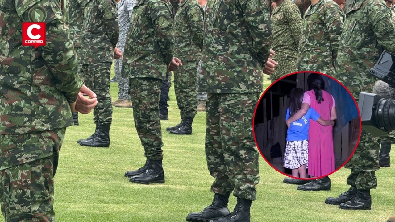 Amazonas: MIMP solicita investigación urgente por presuntos tocamientos indebidos de militares a adolescentes. Composición: Diario Correo.