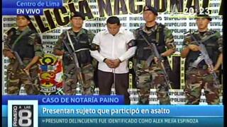 Pericia policial se lleva a cabo sobre asalto a notaría Paíno