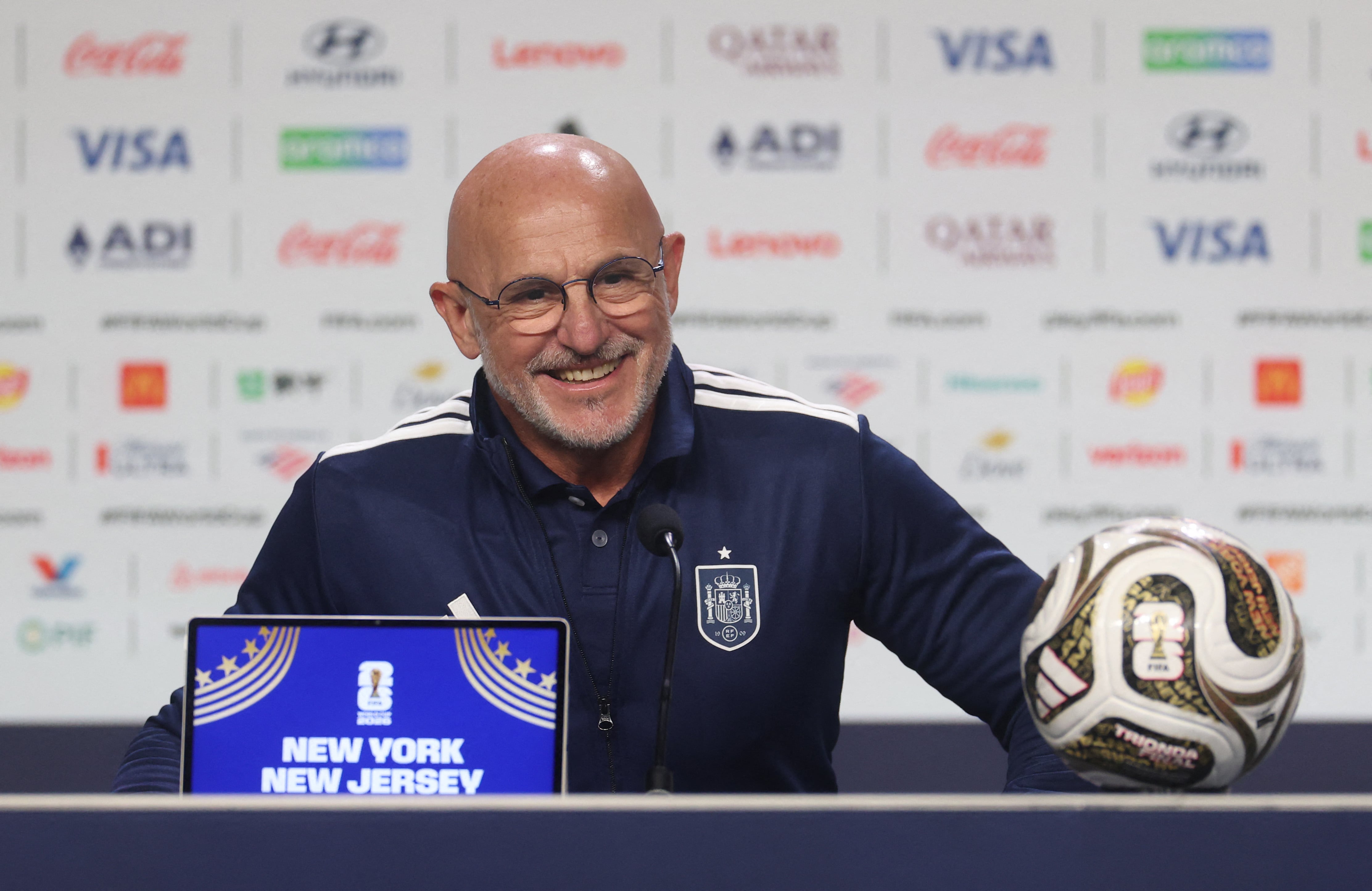 Luis de la Fuente, seleccionador de España en conferencia de prensa previa a la final del Mundial 2026. (Photo by Lars Baron / GETTY IMAGES NORTH AMERICA / Getty Images via AFP)