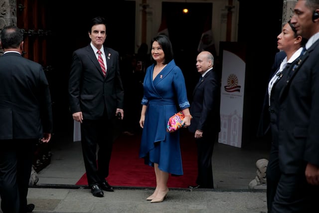 Keiko Fujimori inicia agenda de la Transmisión de Mando en Torre Tagle