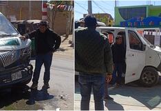 Ica: conductor ebrio impacta contra camioneta frente a un colegio inicial