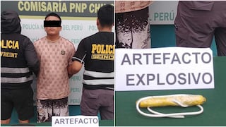 Chincha: intervienen a sujeto en posesión de un cartucho de explosivo