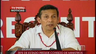 Loreto: Humala dirige Consejo de Ministros Descentralizado