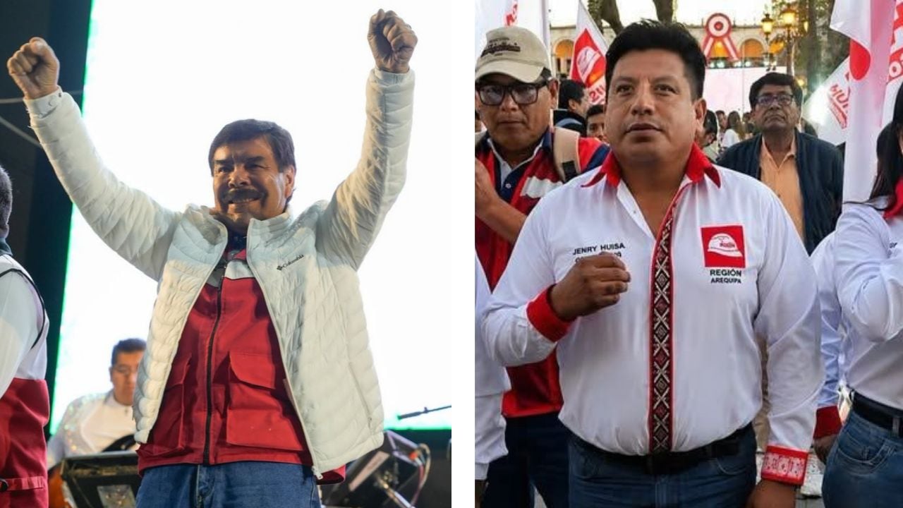 Alfredo Zegarra y Jenry Huisa a segunda vuelta para gobernador de Arequipa