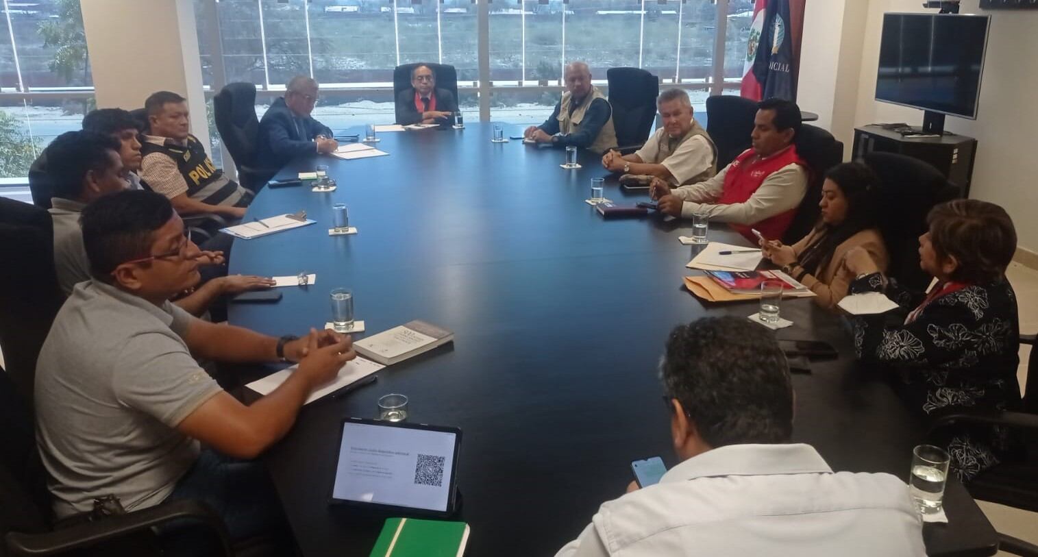 Titular de la Corte de Justicia solicitó al Gobierno Regional y a las municipalidades que fortalezcan el trabajo de las unidades de flagrancia