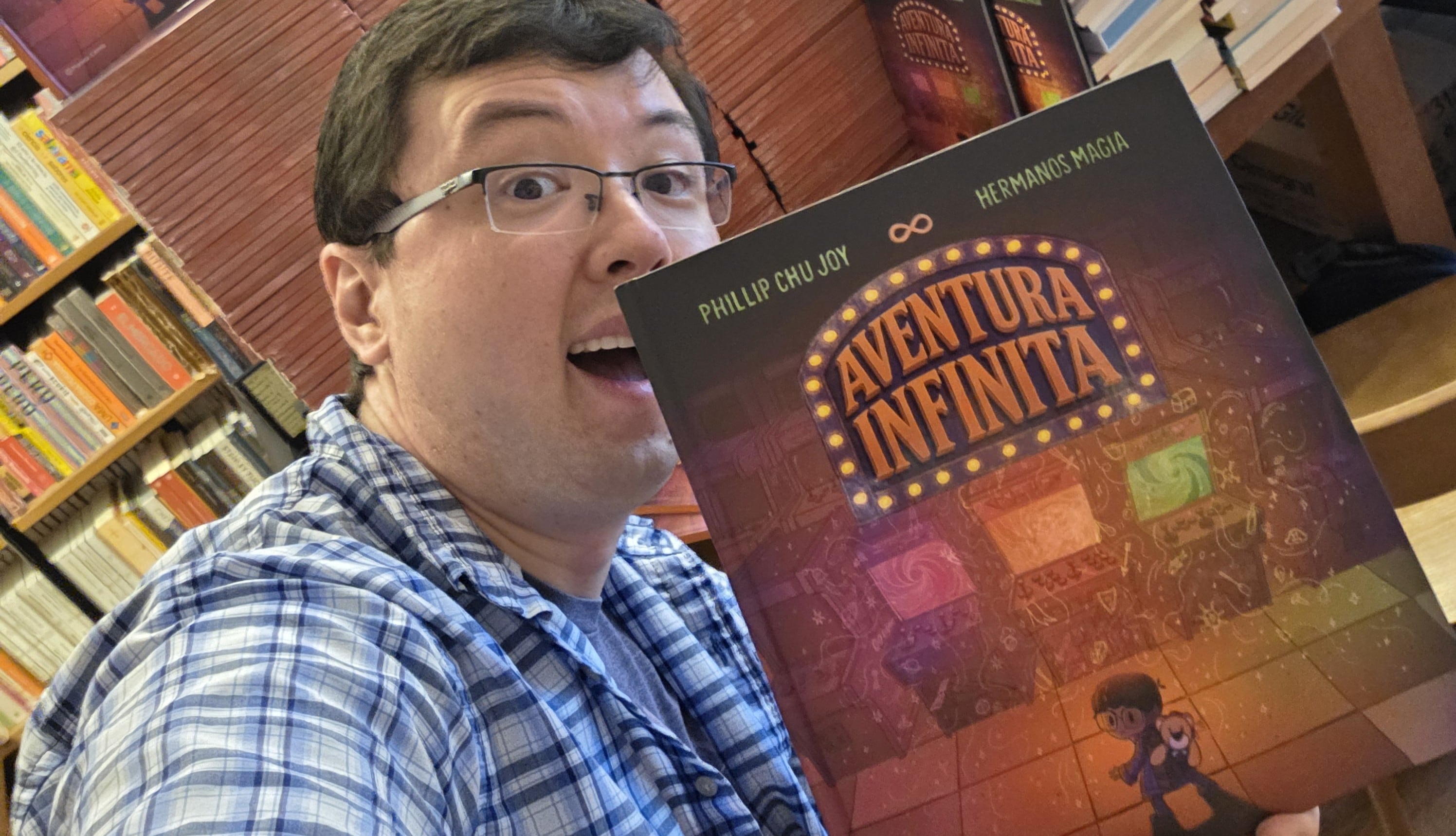 "Para mí, Aventura Infinita es como un videojuego en formato de libro", dice Phillip Chu Joy.