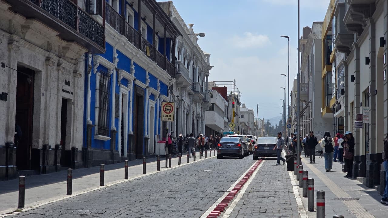 Jerusalén, la antigua calle de Los Nobles de Arequipa. (Foto: Yunsu Pariapaza/@photo.gec)