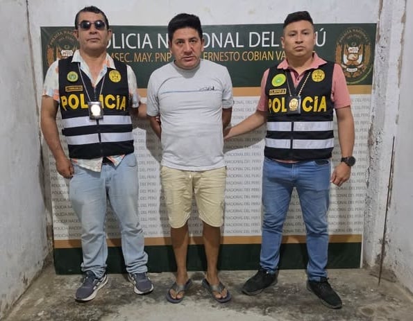 Idubis Trujillano Bustamante fue detenido en San Martín.