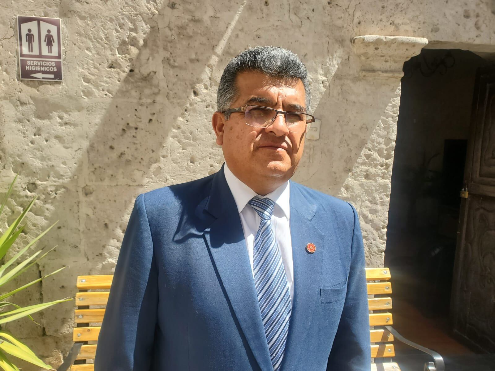 El decano del Colegio de Ingenieros de Arequipa, Víctor Rendón Dávila. (Foto: Dany La Torre)
