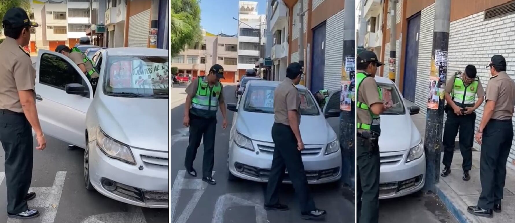 Dos policías fueron hallados descansando en un vehículo estacionado, cuando debían estar realizando patrullaje a pie