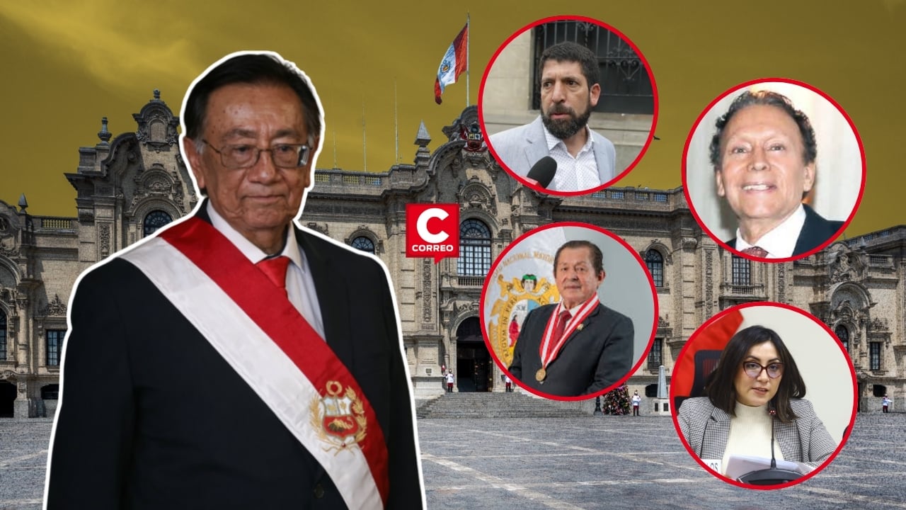 Congresistas, dirigentes políticos y exabogado de Castillo desfilan por Palacio en la gestión de Balcázar. Composición: Diario Correo.