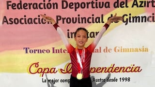Gimnasta piurana Damaris Calle gana 5 medallas de oro