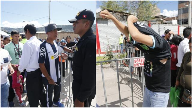 Hinchas con camiseta de Alianza Lima impedidos de ingresar al estadio para partido contra Ayacucho FC (FOTOS)