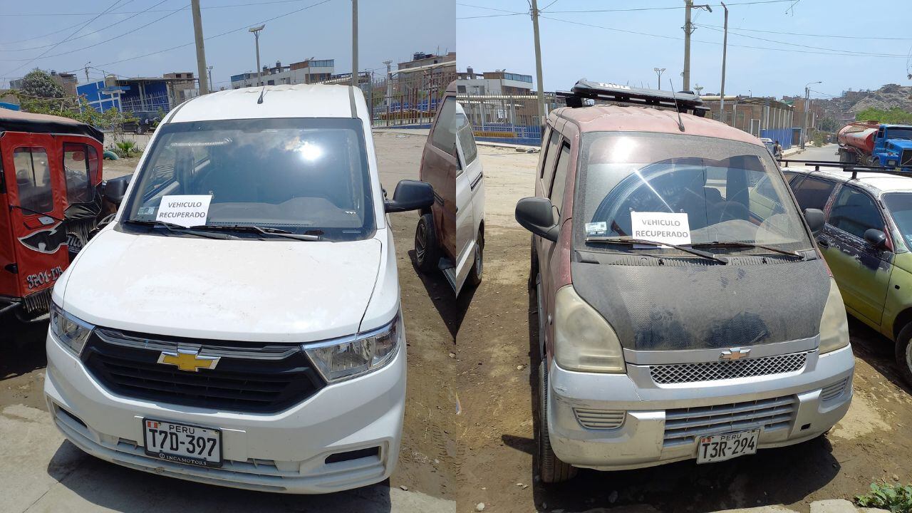 Las unidades habían sido escondidas en una cochera en la parte alta del distrito de La Esperanza. Personal de la Uprove las halló a través de la activación de GPS de una de las combis. (Foto: OVEJANEGRA)