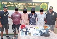 Un adulto y tres menores caen con arma, PBC y aparatos explosivos en Trujillo