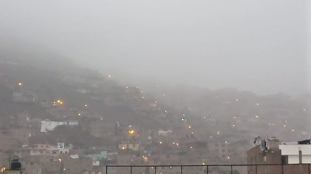 Distritos de Lima y Callao amanecieron con densa neblina, llovizna y alta humedad 