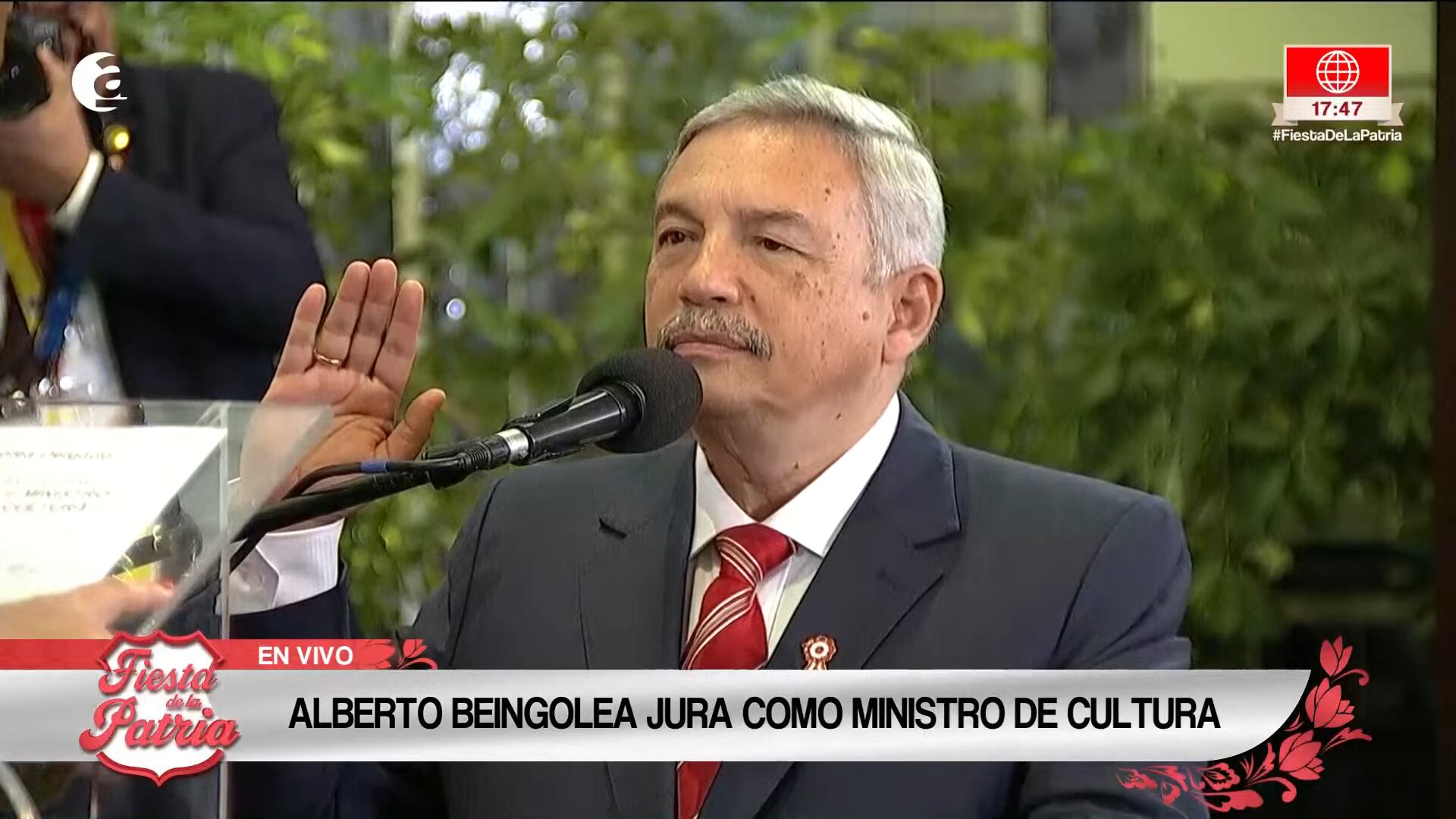 Alberto Biengolea no tiene experiencia vinculada al patrimonio cultural, pero actualmente es ministro de Cultura. | Foto: América TV (Captura)
