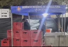 La Libertad: Usan toldo de la Gerencia de Agricultura para cubrir una cantina