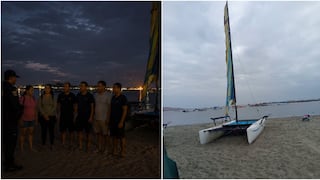 Héroes en el mar: policías rescatan a seis personas tras volcadura de catamarán en Paracas