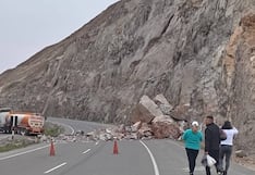 Vía Costanera: Derrumbe ocasiona el despiste de un camión cisterna en Arequipa