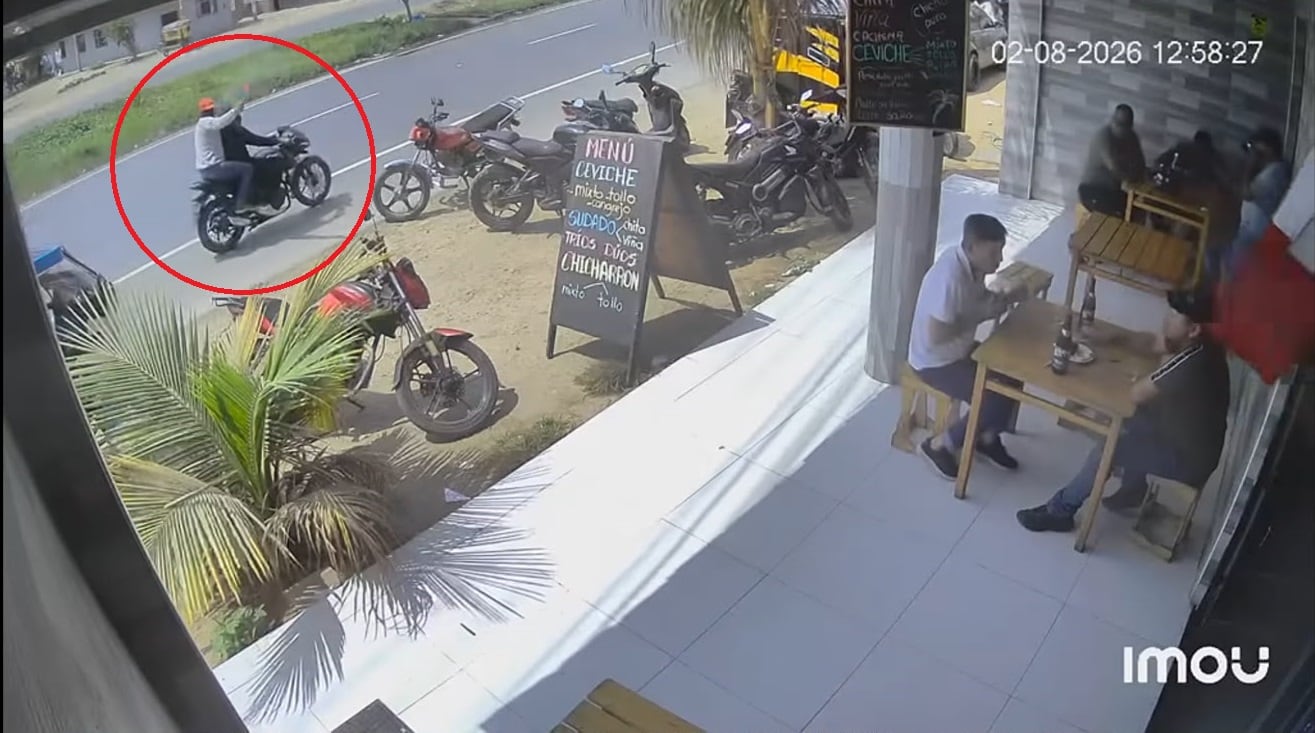 Hampones dispararon desde una motocicleta contra local situado en la provincia de Pacasmayo.