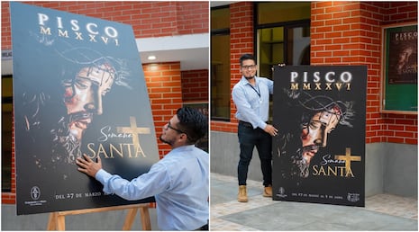 Cartel de Semana Santa 2026 destaca la profundidad espiritual en la población de Pisco