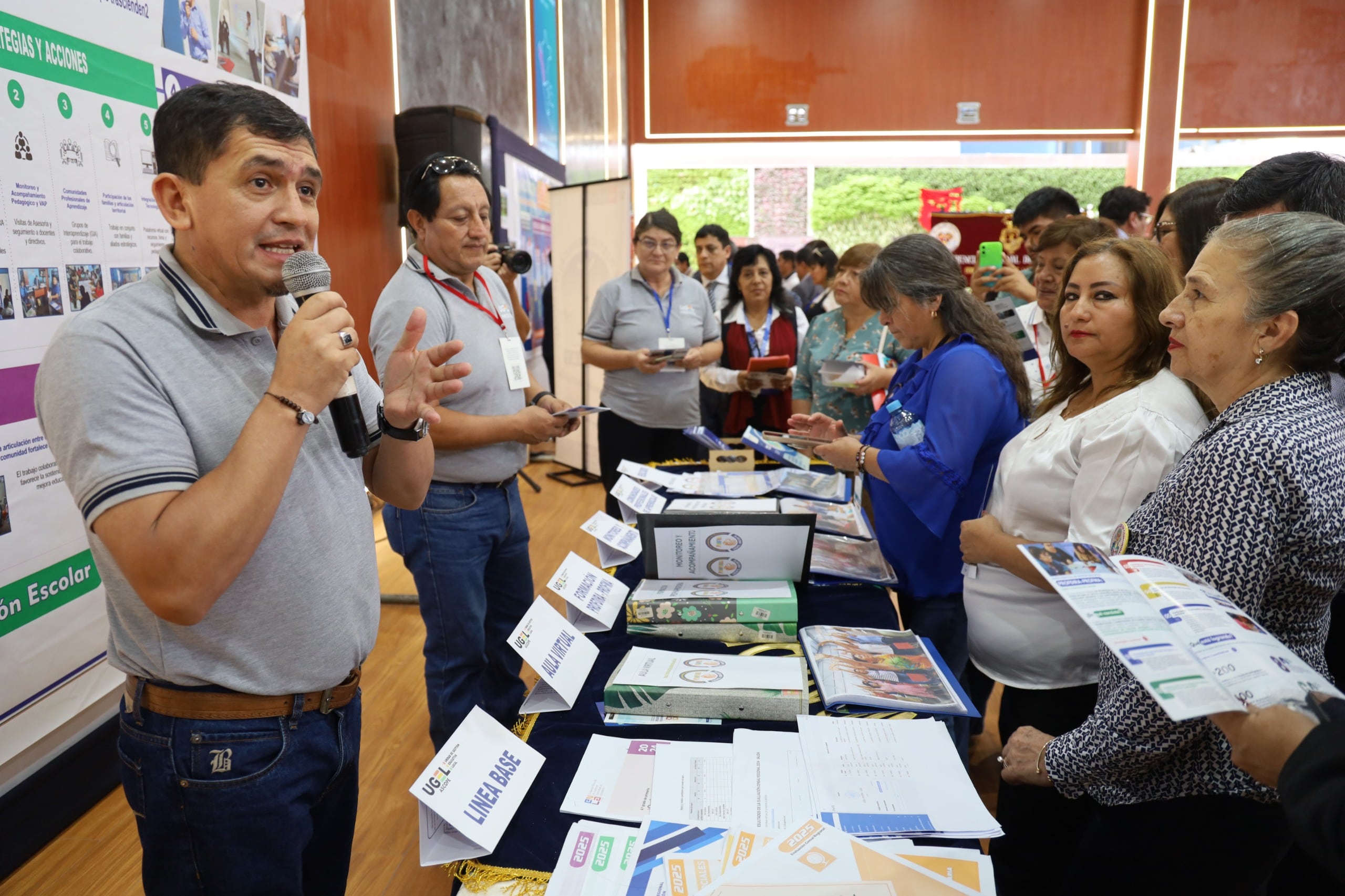 Participaron del II Intercambio de Buenas Prácticas de Gestión Educativa de la Macrorregión Norte.