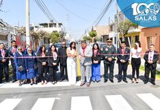 Ica: inauguran la renovación de pistas y veredas en la calle Callao, en Salas