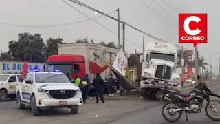 Ica: tráiler de carga protagoniza violento accidente en ingreso a Cerro Prieto