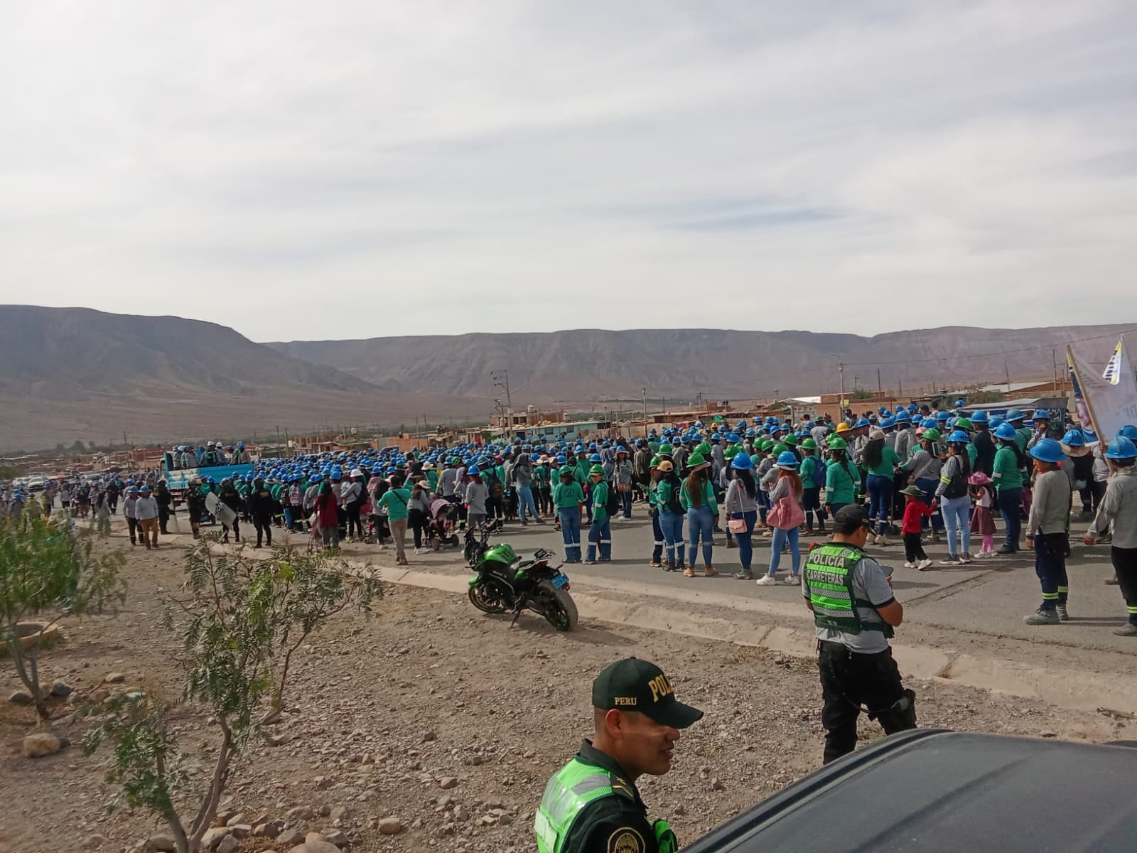 Mineros se movilizaron en Caravelí. Foto: difusión.
