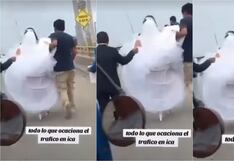 Ica: caótico transporte obliga a novia a descender de vehículo y caminar hasta la iglesia
