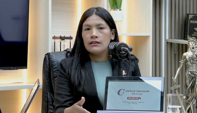 Diputada Catherine Palomino. Foto: Captura YouTube.