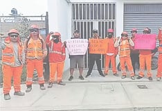 Trujillo: Trabajadores de obra vial exigen el pago de sus sueldos