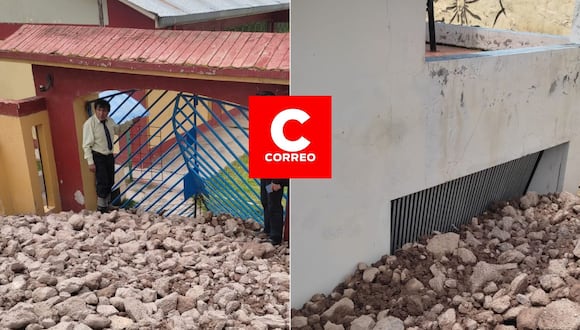 Ingresó lodo al comedor del colegio ubicado en el sector más pobre de Arequipa. (Foto: GEC)