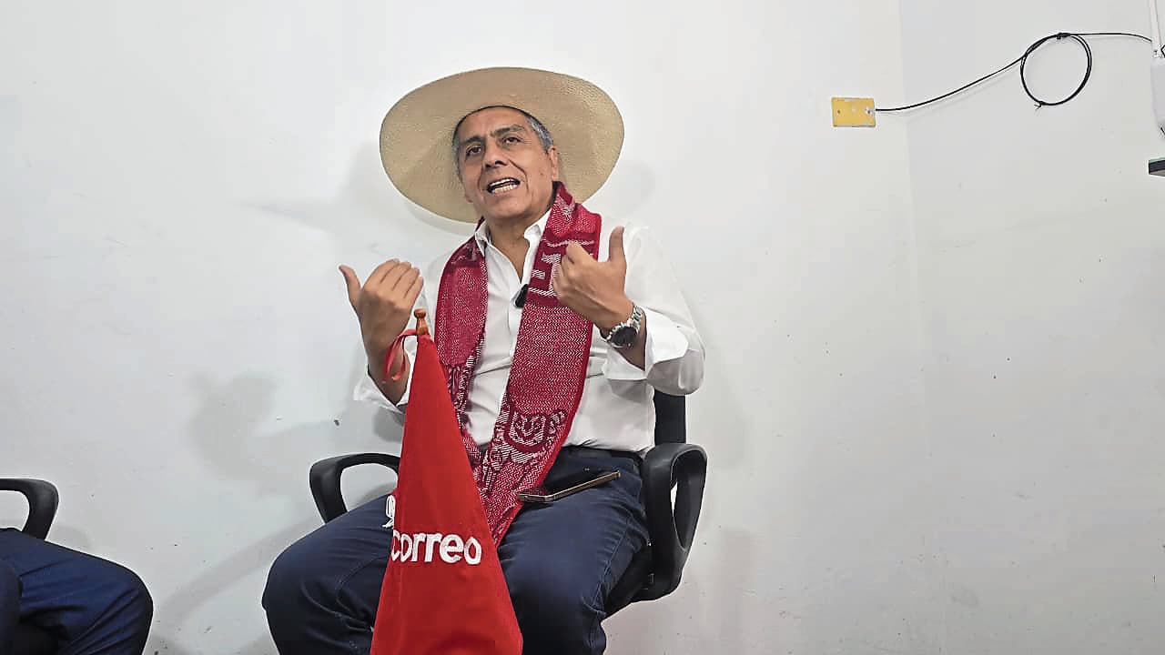 Candidato del Partido Aprista Peruano (APRA) a la Municipalidad Provincial de Arequipa, Yamel Romero Peralta. (Foto: Omar Cruz/@photo.gec)