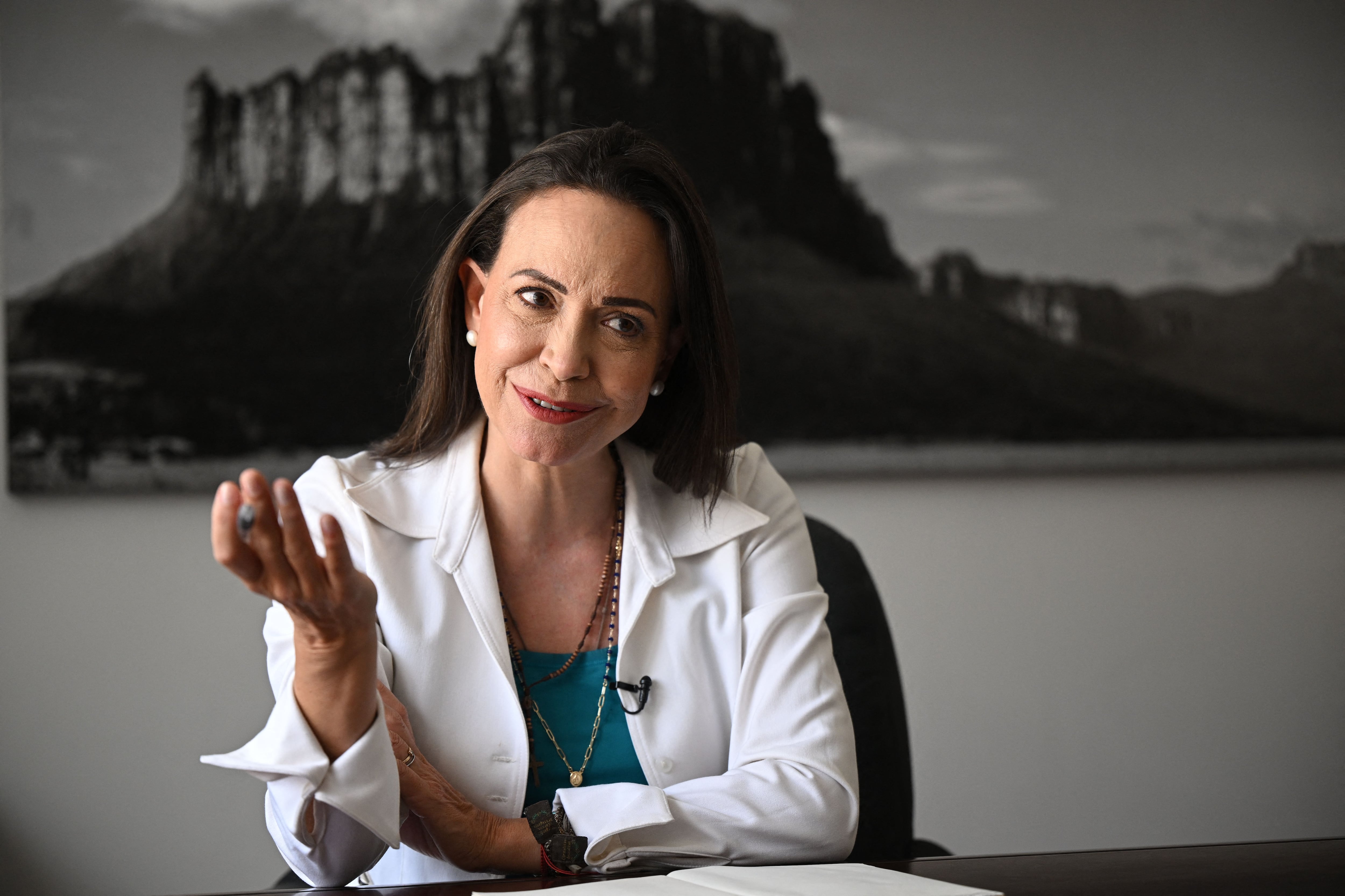 La líder de la oposición, María Corina Machado. (Foto: Federico PARRA / AFP)