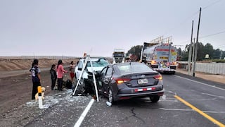 Choque frontal deja un fallecido y cinco heridos en Arequipa