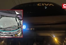 Los Olivos: bus de Civa sufrió ataque armado mientras trasladaba pasajeros en la Panamericana Norte